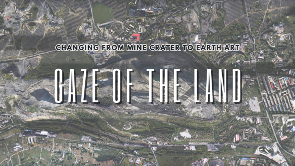 Changing from mine crater to earth art